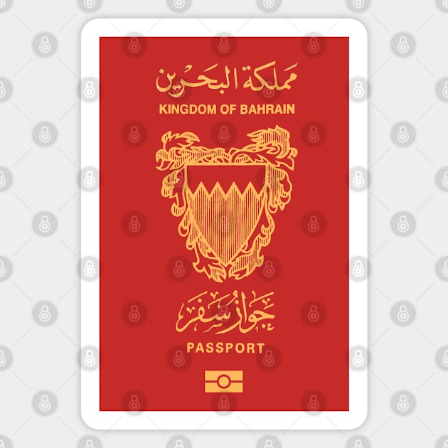 Bahrain passport Magnet by Travellers